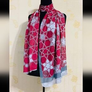 NWT Crepe chiffon digital printing hijab scarf one size 190x70cm